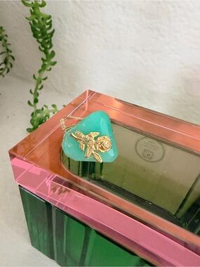 Gold & Jade Statement Ring
